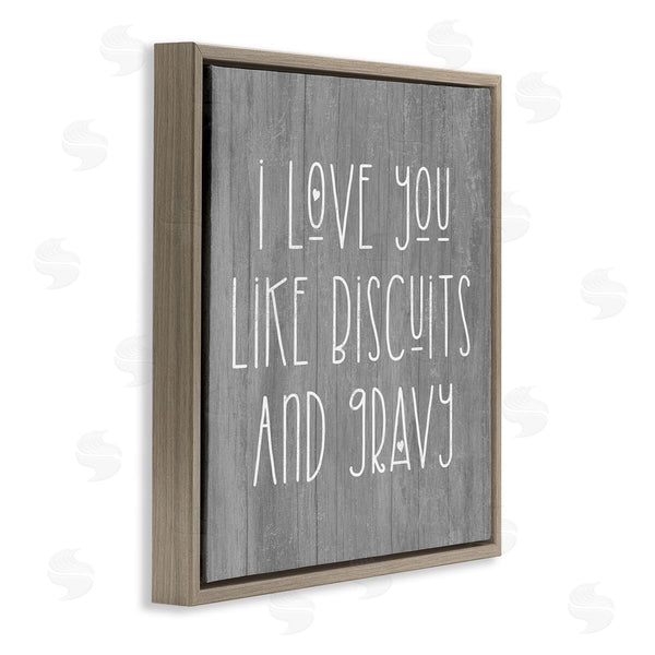 Stupell Industries Stupell Studio | Biscuits & Gravy Romantic Southern Country Phrase Wall Art