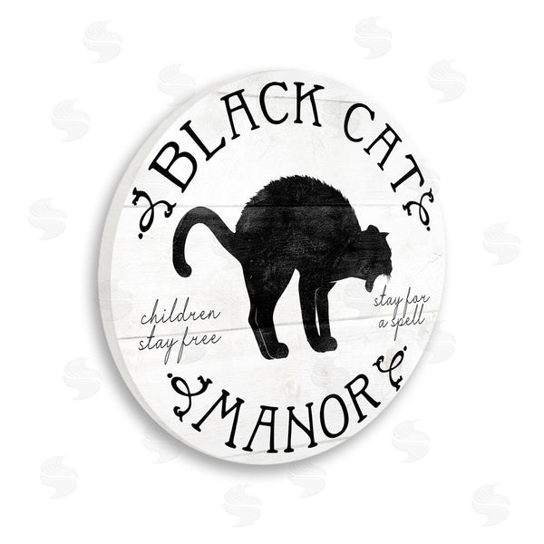 stupell industries Stupell Studio | Black Cat Manor Sign Wall Art