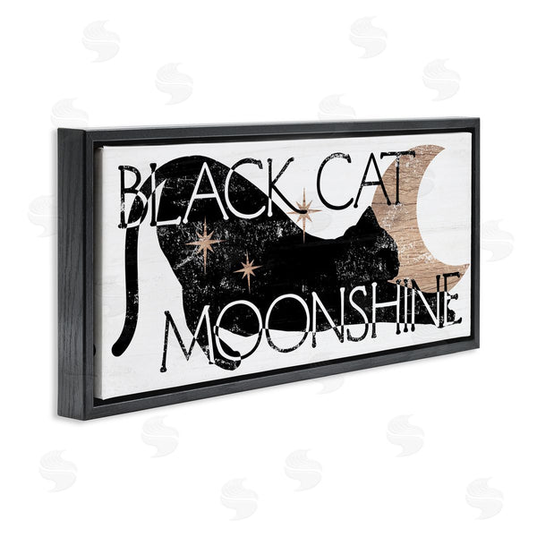 Stupell Industries Stupell Studio | Black Cat Moonshine Wall Art