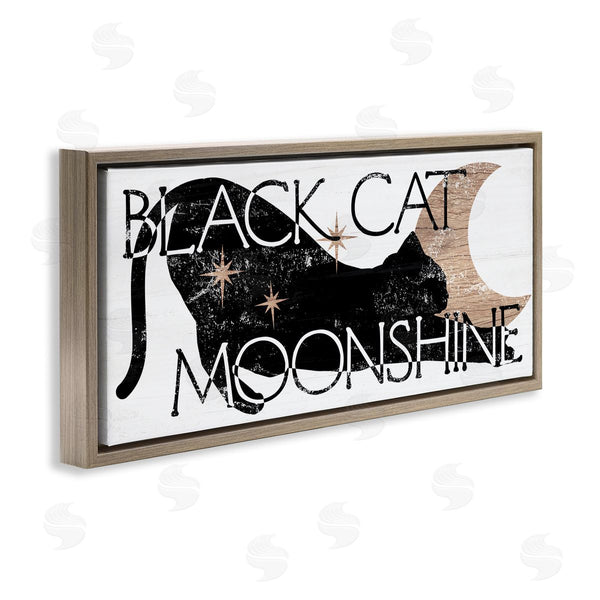 Stupell Industries Stupell Studio | Black Cat Moonshine Wall Art