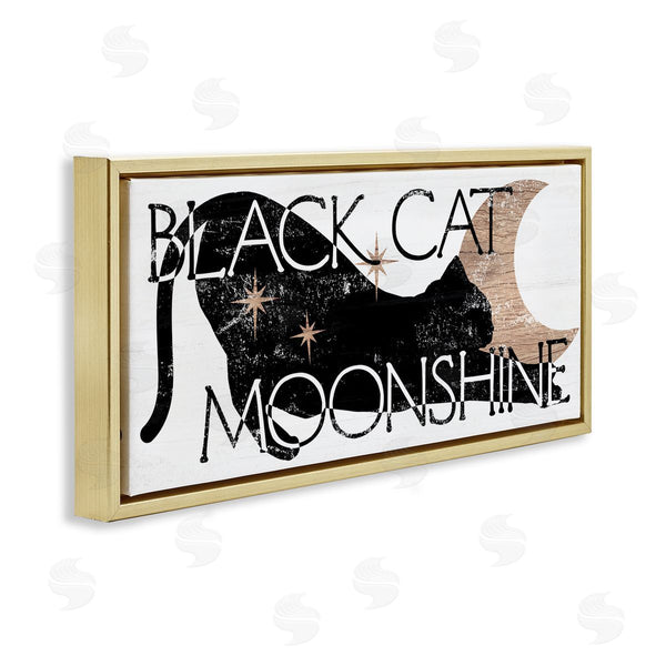 Stupell Industries Stupell Studio | Black Cat Moonshine Wall Art