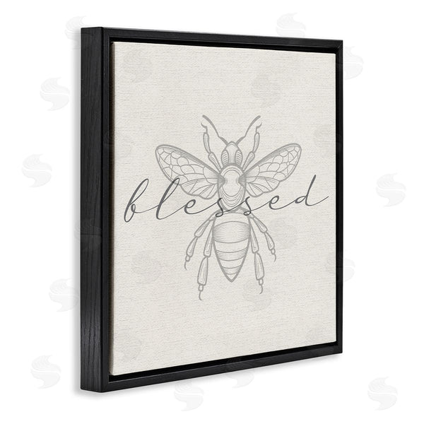 Stupell Industries Stupell Studio | Blessed Country Bumblebee Phrase Wall Art