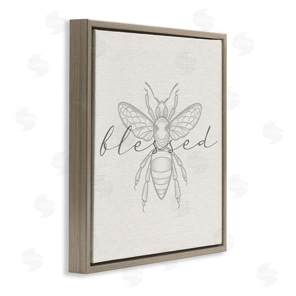 Stupell Industries Stupell Studio | Blessed Country Bumblebee Phrase Wall Art
