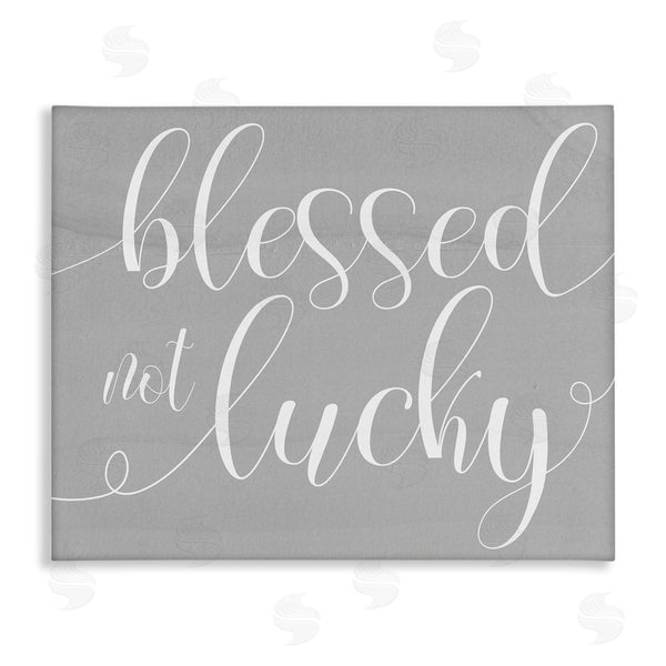 stupell industries Stupell Studio | Blessed Not Lucky Quote Soft Cursive Typography