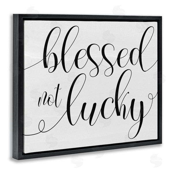 Stupell Industries Stupell Studio | Blessed Not Lucky Script