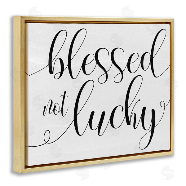 Stupell Industries Stupell Studio | Blessed Not Lucky Script
