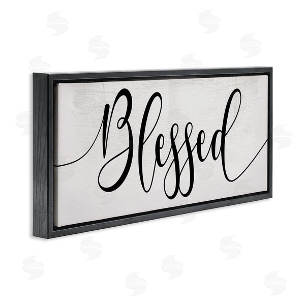 Stupell Industries Stupell Studio | Blessed Phrase Bold Cursive Faith Based Typography