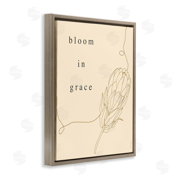 Stupell Industries Stupell Studio | Bloom In Grace Minimalistic Plant Blossom Line Drawing Wall Art