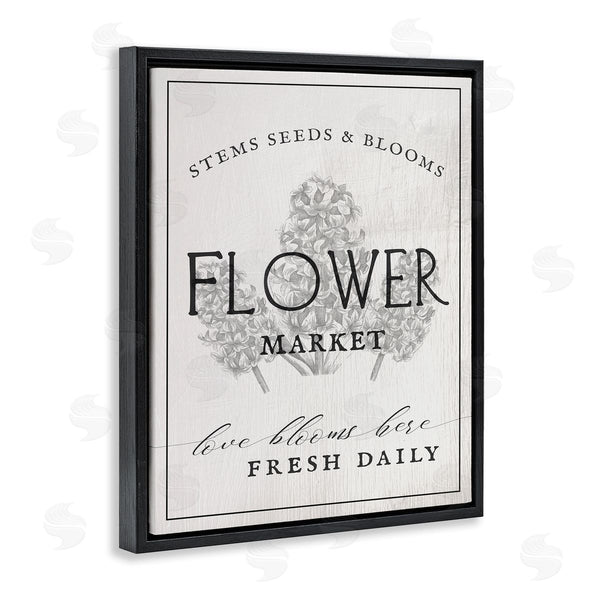 Stupell Industries Stupell Studio | Blooms Flower Market Advertisement Vintage Country Floral Wall Art