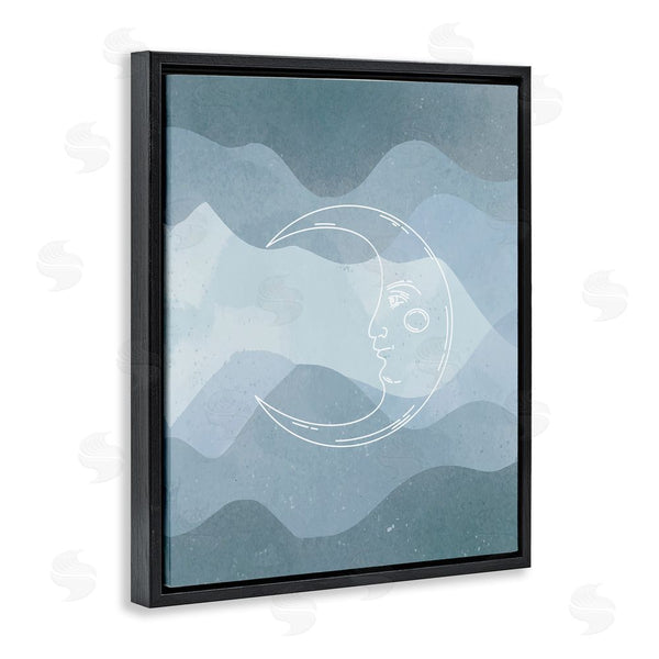 Stupell Industries Stupell Studio | Blue Astral Moon Wall Art