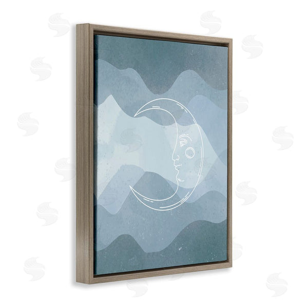 Stupell Industries Stupell Studio | Blue Astral Moon Wall Art