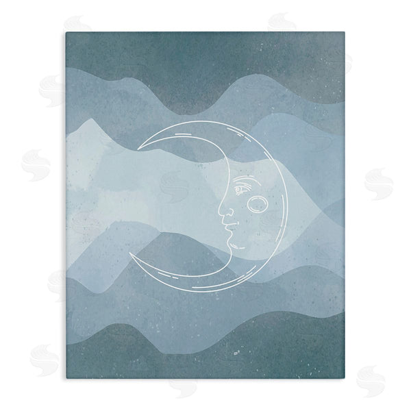 stupell industries Stupell Studio | Blue Astral Moon Wall Art