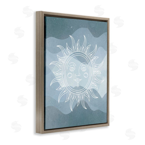 Stupell Industries Stupell Studio | Blue Astral Sun Wall Art