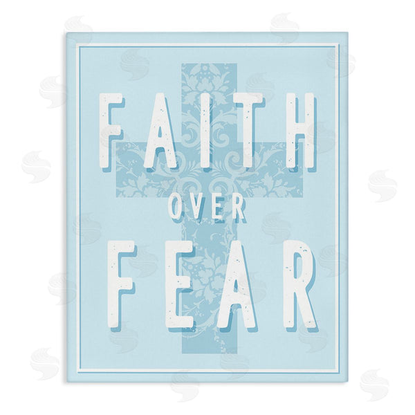 stupell industries Stupell Studio | Blue Faith Over Fear Wall Art