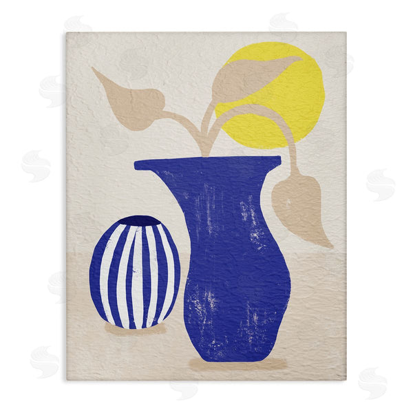 stupell industries Stupell Studio | Blue Plant Vase Western Terracotta Yellow Sun