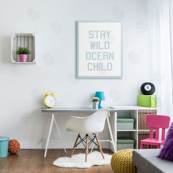 Stupell Industries Stupell Studio | Blue Stay Wild Phrase Wall Art
