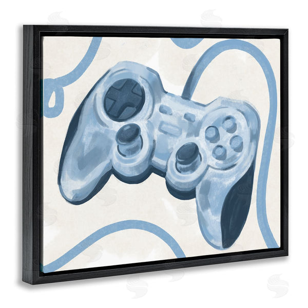Stupell Industries Stupell Studio | Blue Video Game Controller Soft Vintage Design Wall Art