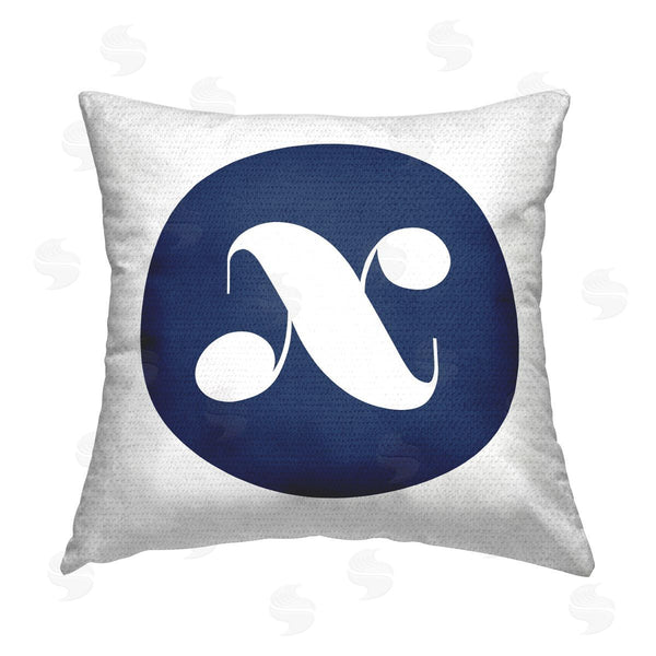 Stupell Industries Stupell Studio | Blue X Name Letter Printed Throw Pillow