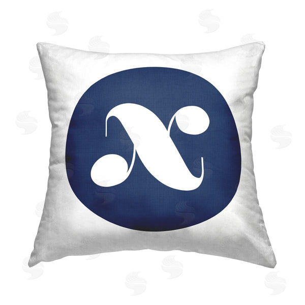 stupell industries Stupell Studio | Blue X Name Letter Printed Throw Pillow