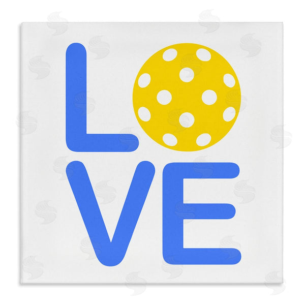 stupell industries Stupell Studio | Blue & Yellow Love Wiffle Ball Wall Art