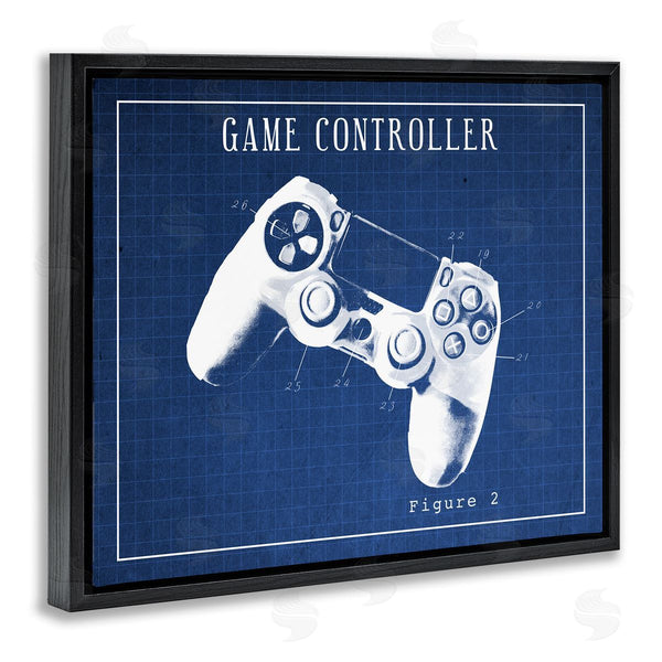 Stupell Industries Stupell Studio | Blueprint For Video Game Controller Wall Art
