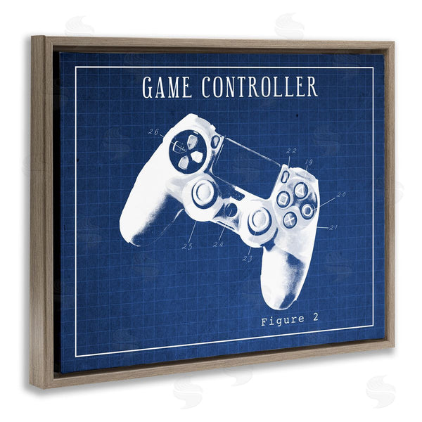 Stupell Industries Stupell Studio | Blueprint For Video Game Controller Wall Art