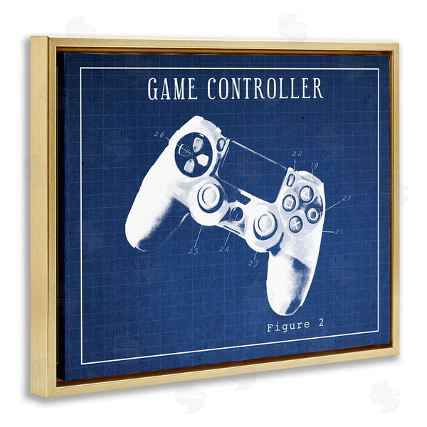 Stupell Industries Stupell Studio | Blueprint For Video Game Controller Wall Art