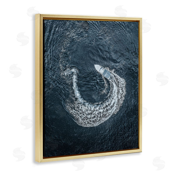 Stupell Industries Stupell Studio | Boat Circling Water Wall Art