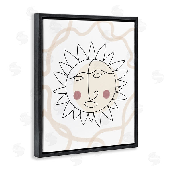 Stupell Industries Stupell Studio | Boho Sun Line Drawing Solar Rays Squiggle Wall Art