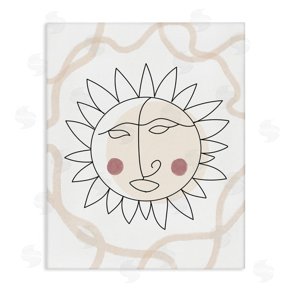 stupell industries Stupell Studio | Boho Sun Line Drawing Solar Rays Squiggle Wall Art