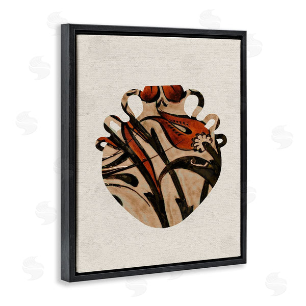 Stupell Industries Stupell Studio | Bold Abstract Floral Pattern Urn Modern Still Life Wall Art