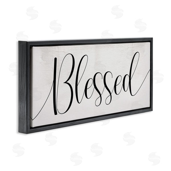 Stupell Industries Stupell Studio | Bold Blessed Script Typography Charming Off-White