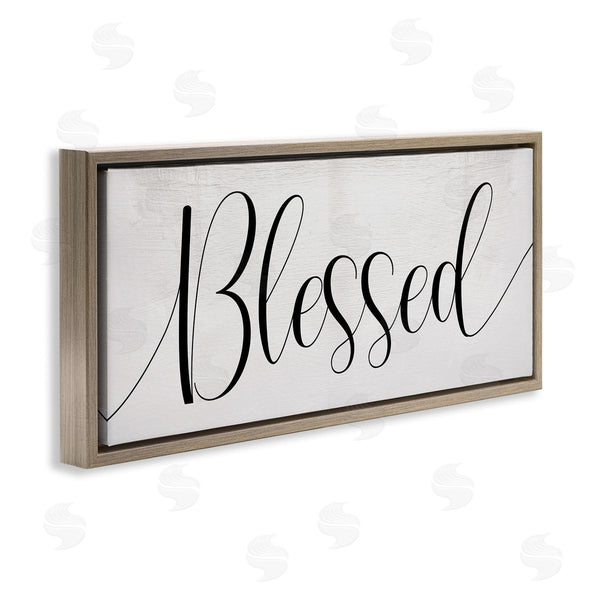 Stupell Industries Stupell Studio | Bold Blessed Script Typography Charming Off-White