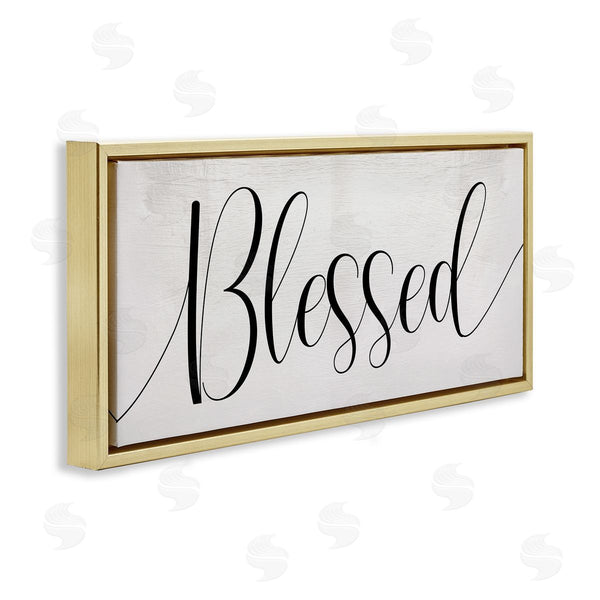 Stupell Industries Stupell Studio | Bold Blessed Script Typography Charming Off-White