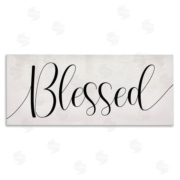stupell industries Stupell Studio | Bold Blessed Script Typography Charming Off-White