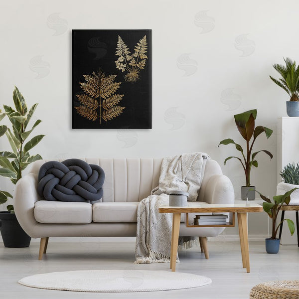 Stupell Industries Stupell Studio | Bold Fern Blade Illustration Rooted Forest Floor Plants Wall Art