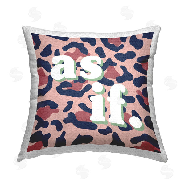 Stupell Industries Stupell Studio | Bold Leopard Pattern As If Saying Printed Throw Pillow
