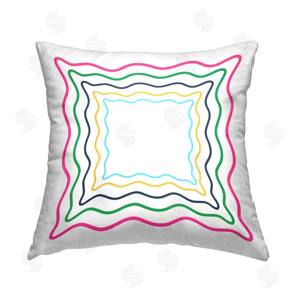 stupell industries Stupell Studio | Bold Wavy Borders Printed Throw Pillow