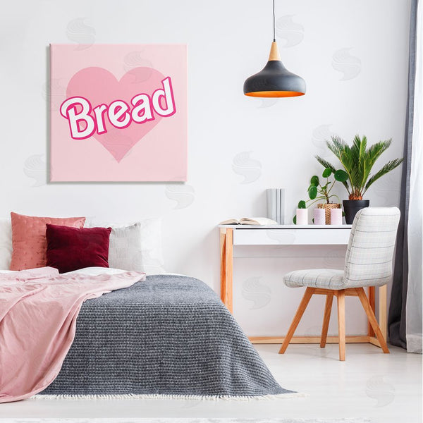 Stupell Industries Stupell Studio | Bread Pink Heart Phrase Wall Art