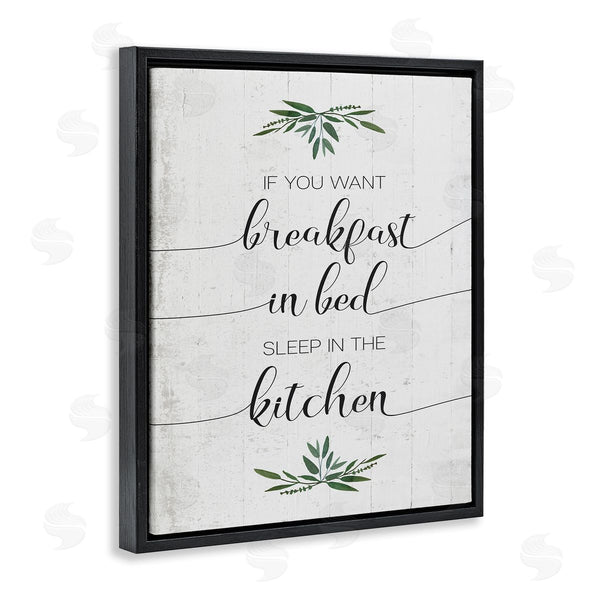 Stupell Industries Stupell Studio | Breakfast In Bed Sleep In Kitchen