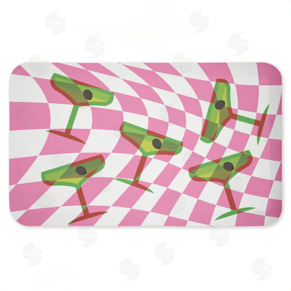 stupell industries Stupell Studio | Bright Retro Cocktail Glasses Anti-Fatigue Mat