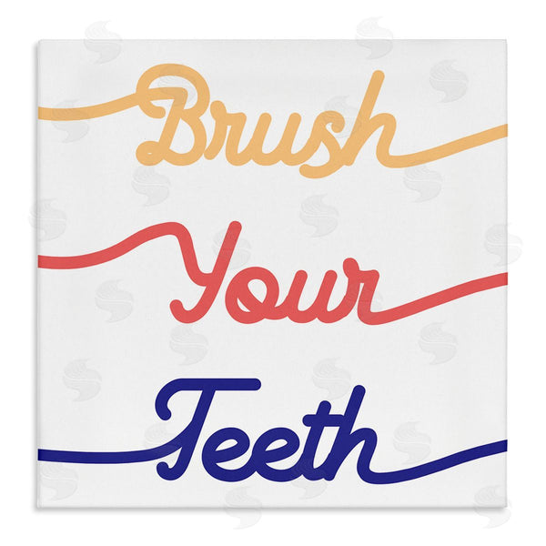 stupell industries Stupell Studio | Brush Your Teeth Children's Bathroom Dental Hygiene Wall Art