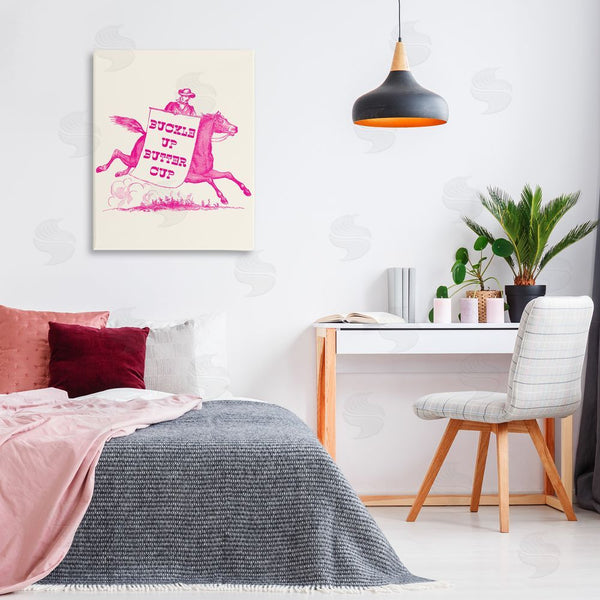 Stupell Industries Stupell Studio | Buckle Up Buttercup Cowboy Wall Art