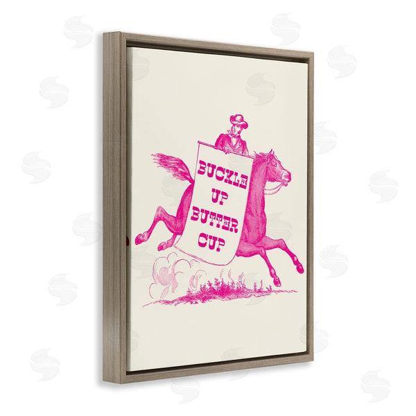 Stupell Industries Stupell Studio | Buckle Up Buttercup Cowboy Wall Art