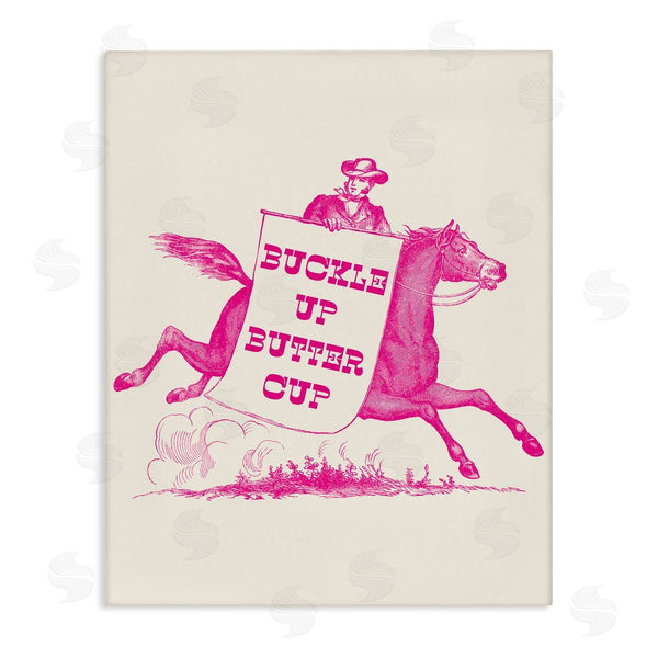 stupell industries Stupell Studio | Buckle Up Buttercup Cowboy Wall Art