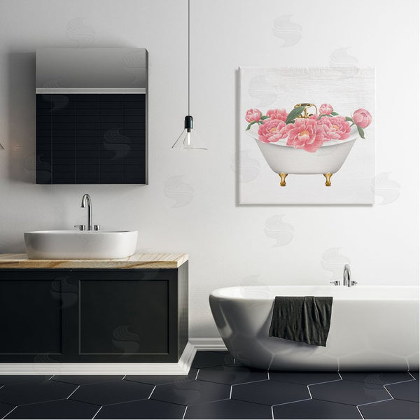 Stupell Industries Stupell Studio | Budding Peony Vintage Tub Wall Art