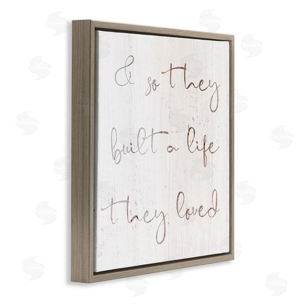 Stupell Industries Stupell Studio | Built A Life They Loved Romance Wall Art