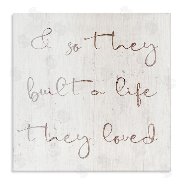 stupell industries Stupell Studio | Built A Life They Loved Romance Wall Art