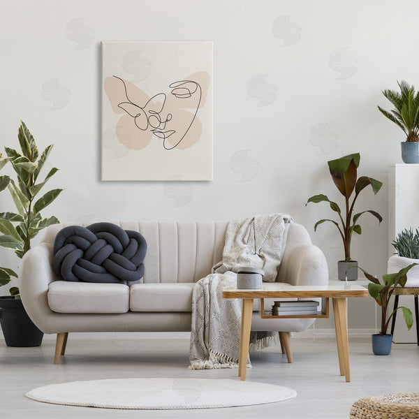 Stupell Industries Stupell Studio | Butterfly Girl Face Doodle Wall Art