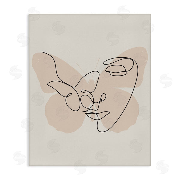 stupell industries Stupell Studio | Butterfly Girl Face Doodle Wall Art